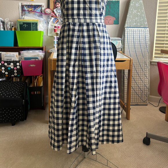 Emily and Fin Checkered Dress Size M - Picture 2 of 2